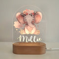 Personalized LED Night Light - Elephant Design